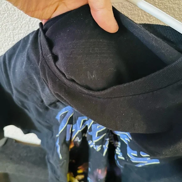 Hot Topic Black Purple Rain Tee - Picture 4 of 4